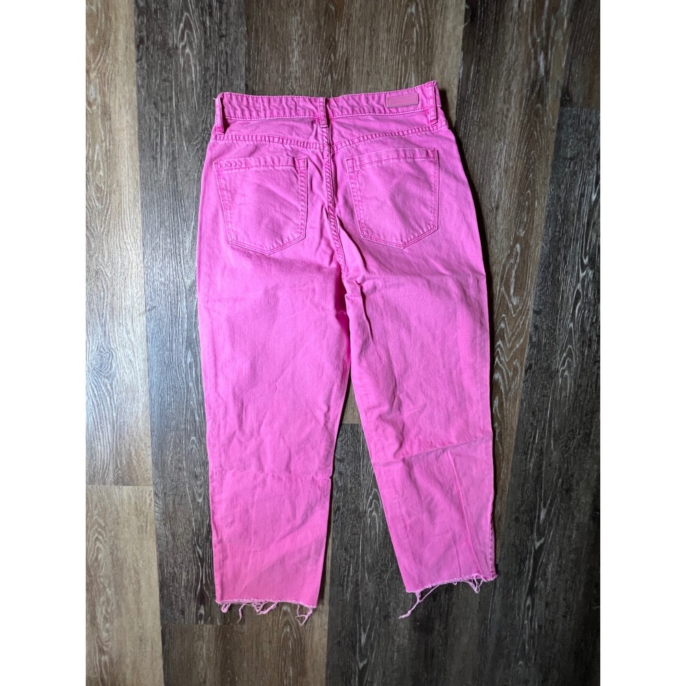 Blank NYC The Baxter Jeans Women 29 Pink High Rise Raw Hem Straight Leg - Picture 8 of 9